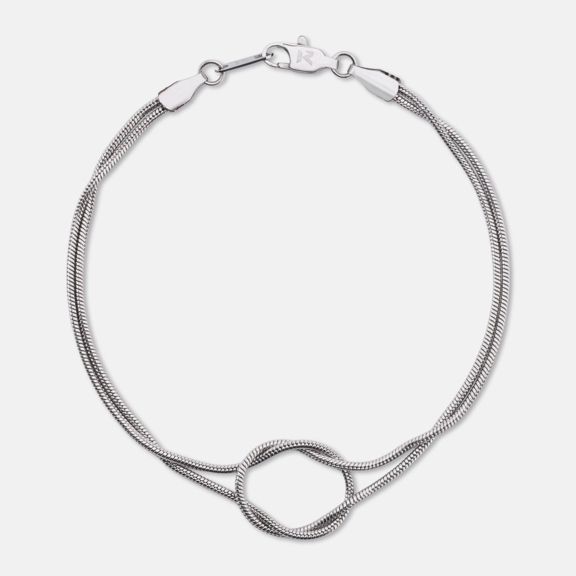 K12 - Silver Loop Bracelet - 1.4MM