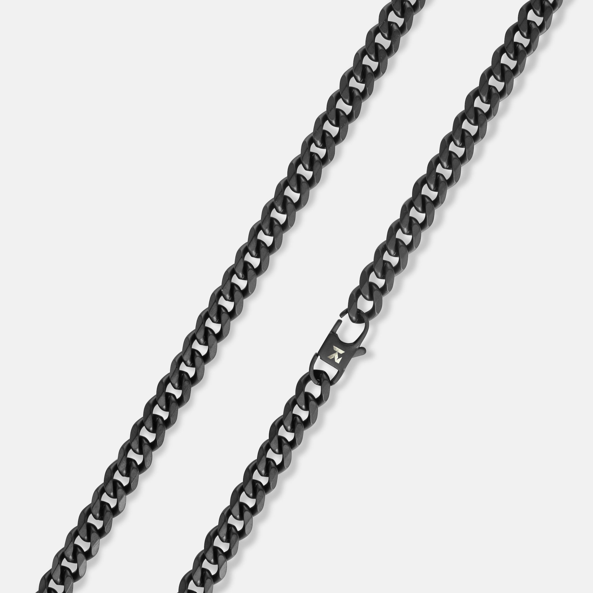 K12 - BLACK CUBAN CHAIN - 8MM