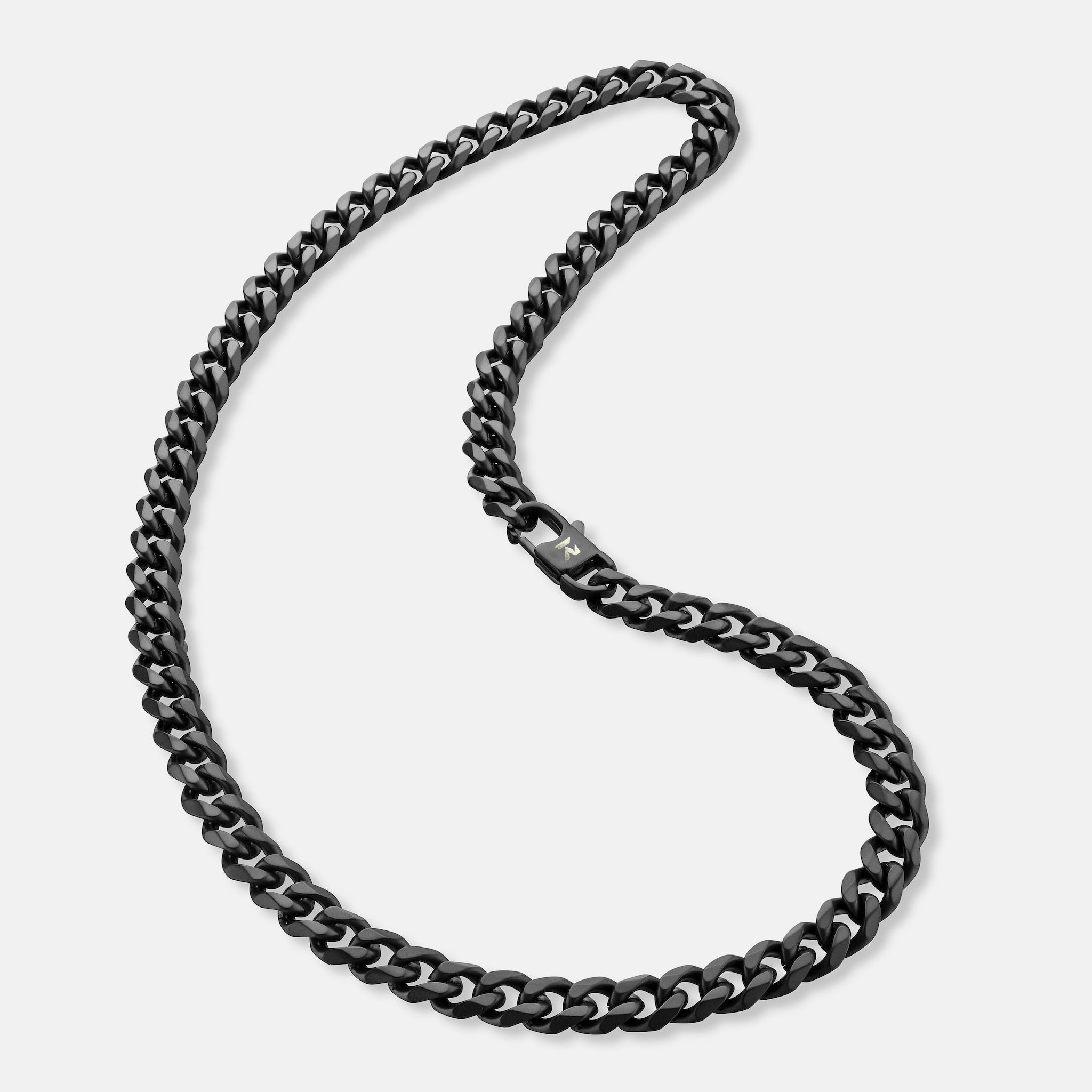 K12 - BLACK CUBAN CHAIN - 8MM