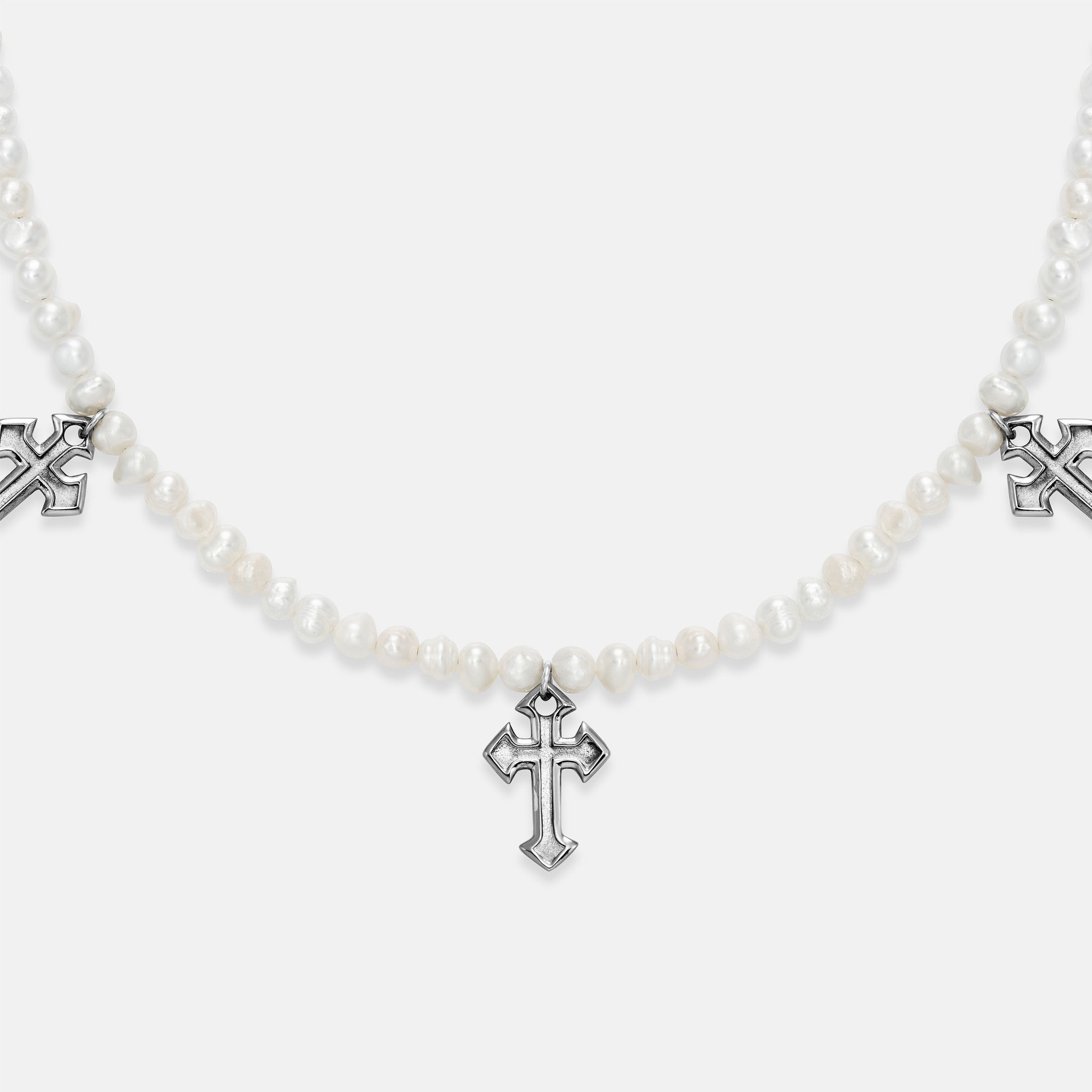 K12 - FRESHWATER PEARL GOTHIC CHAIN - 4MM
