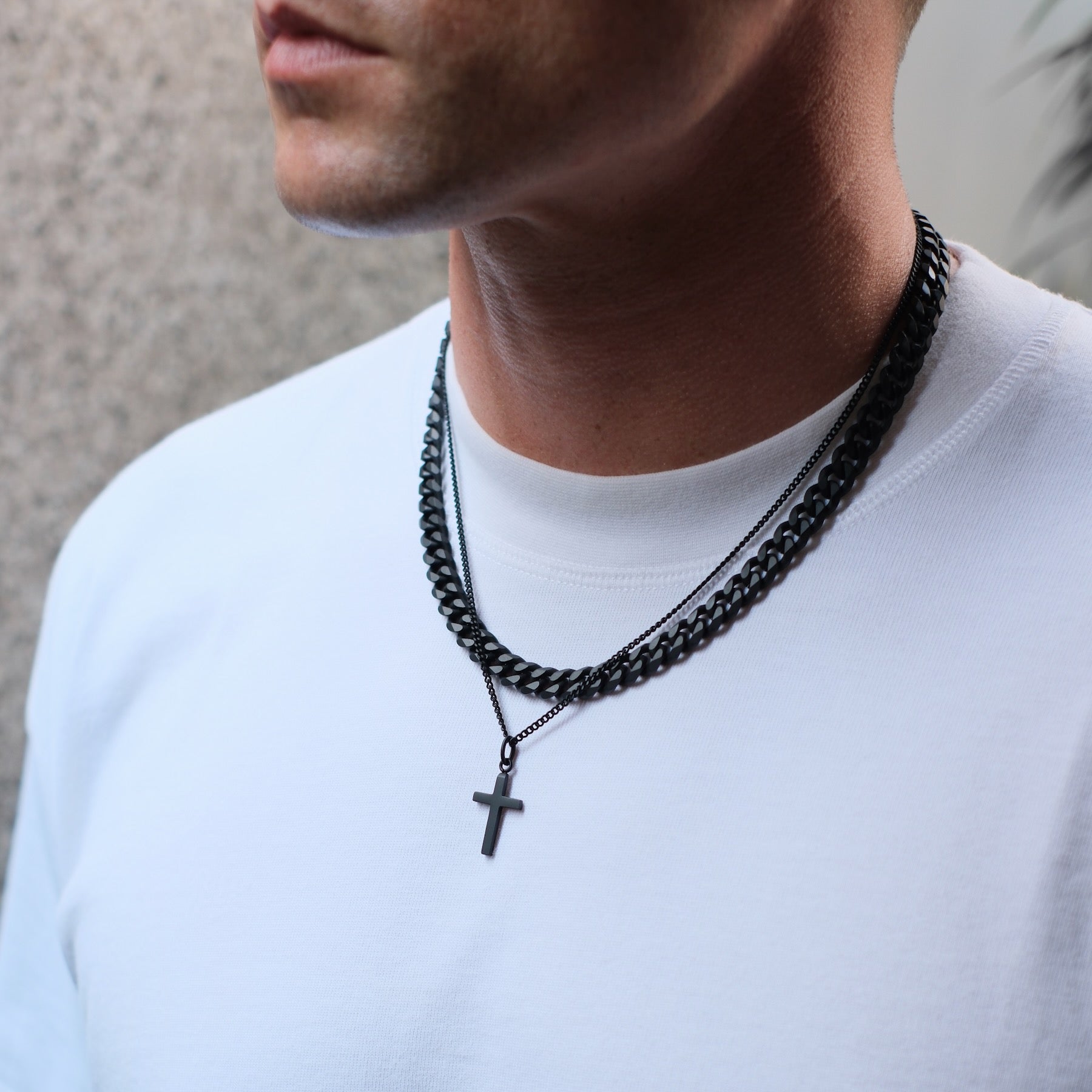 K12 - BLACK CUBAN CHAIN - 8MM