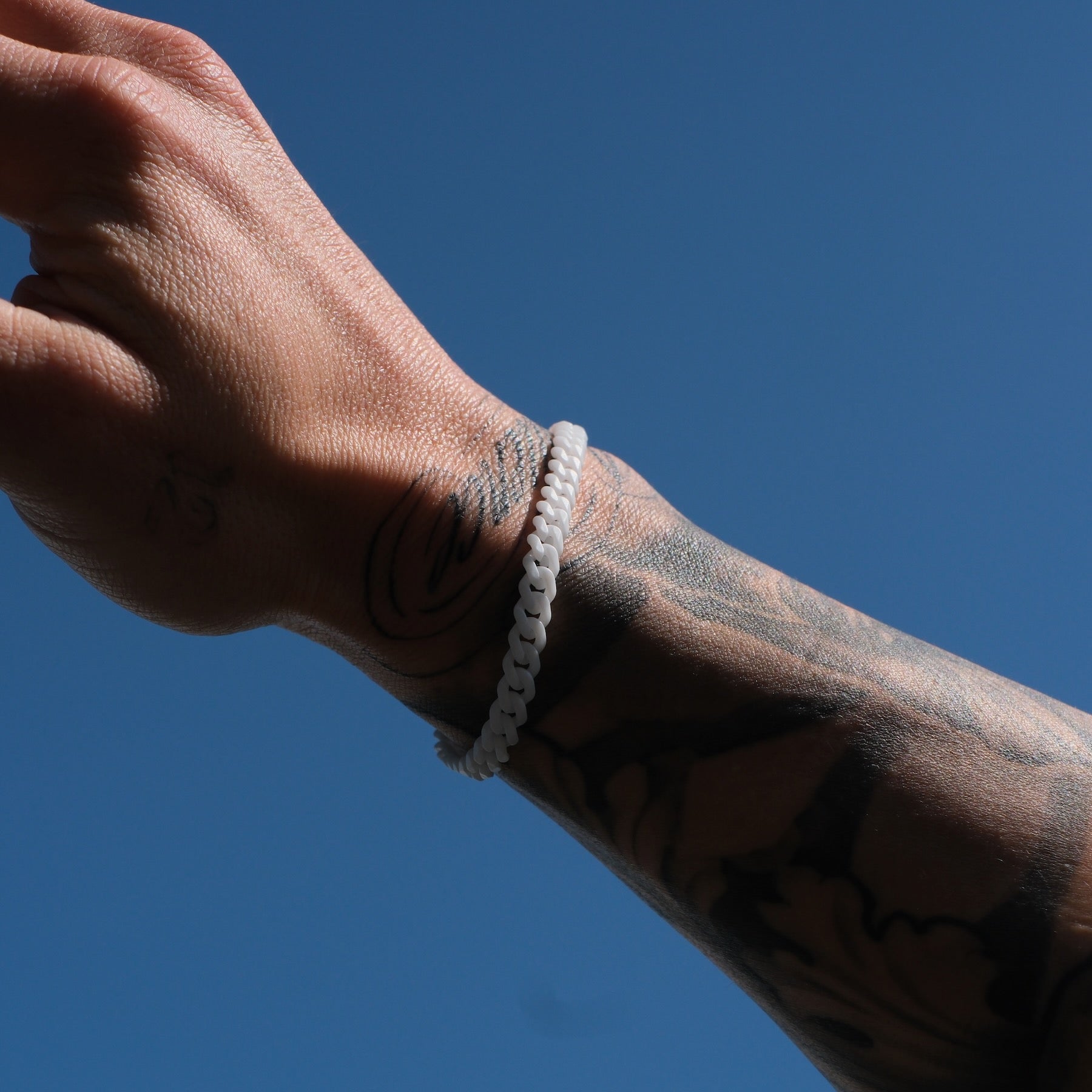 K12 - WHITE CUBAN BRACELET - 6MM