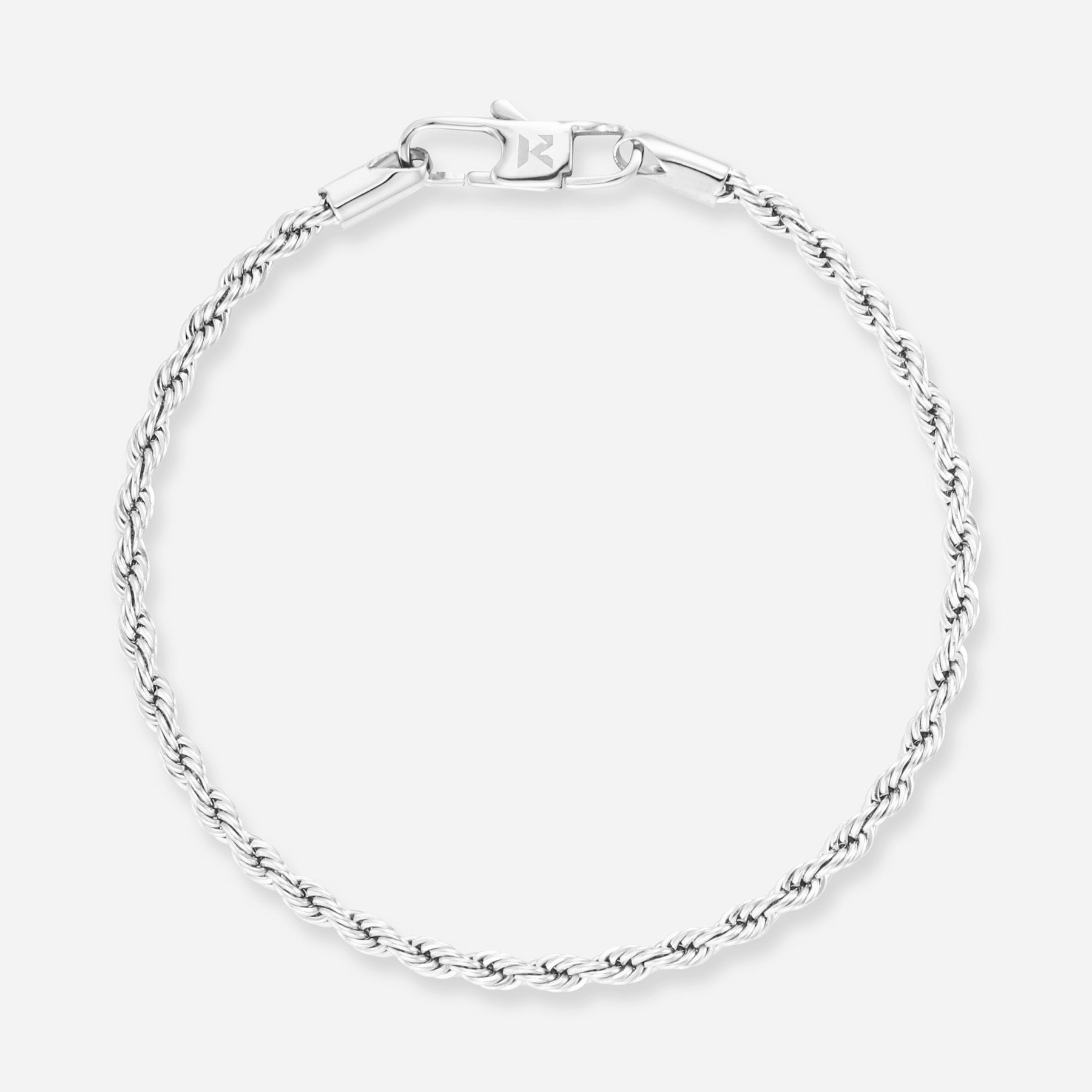 K12 - SILVER ROPE BRACELET - 3MM