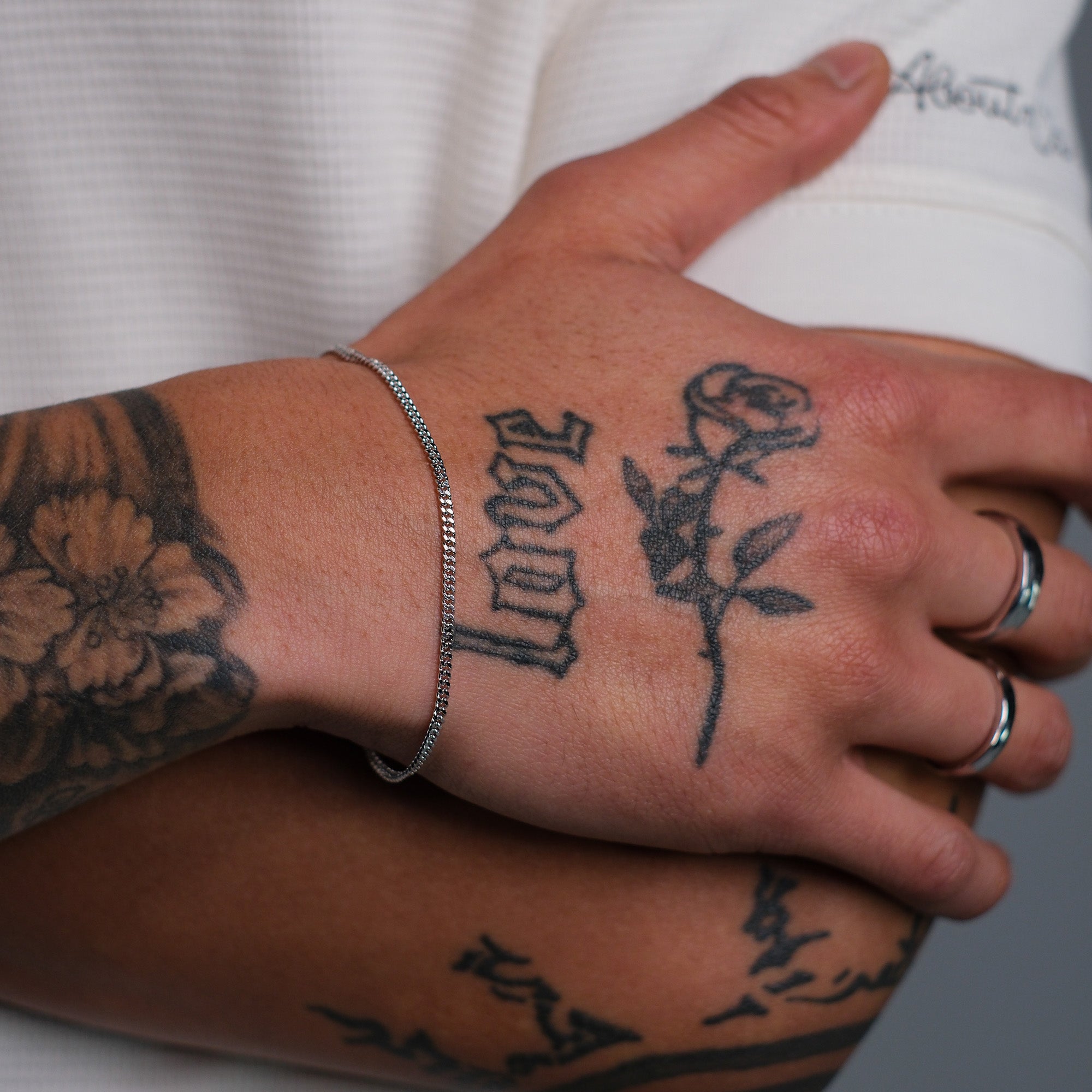 K12 - 925 SILVER CUBAN BRACELET - 2MM