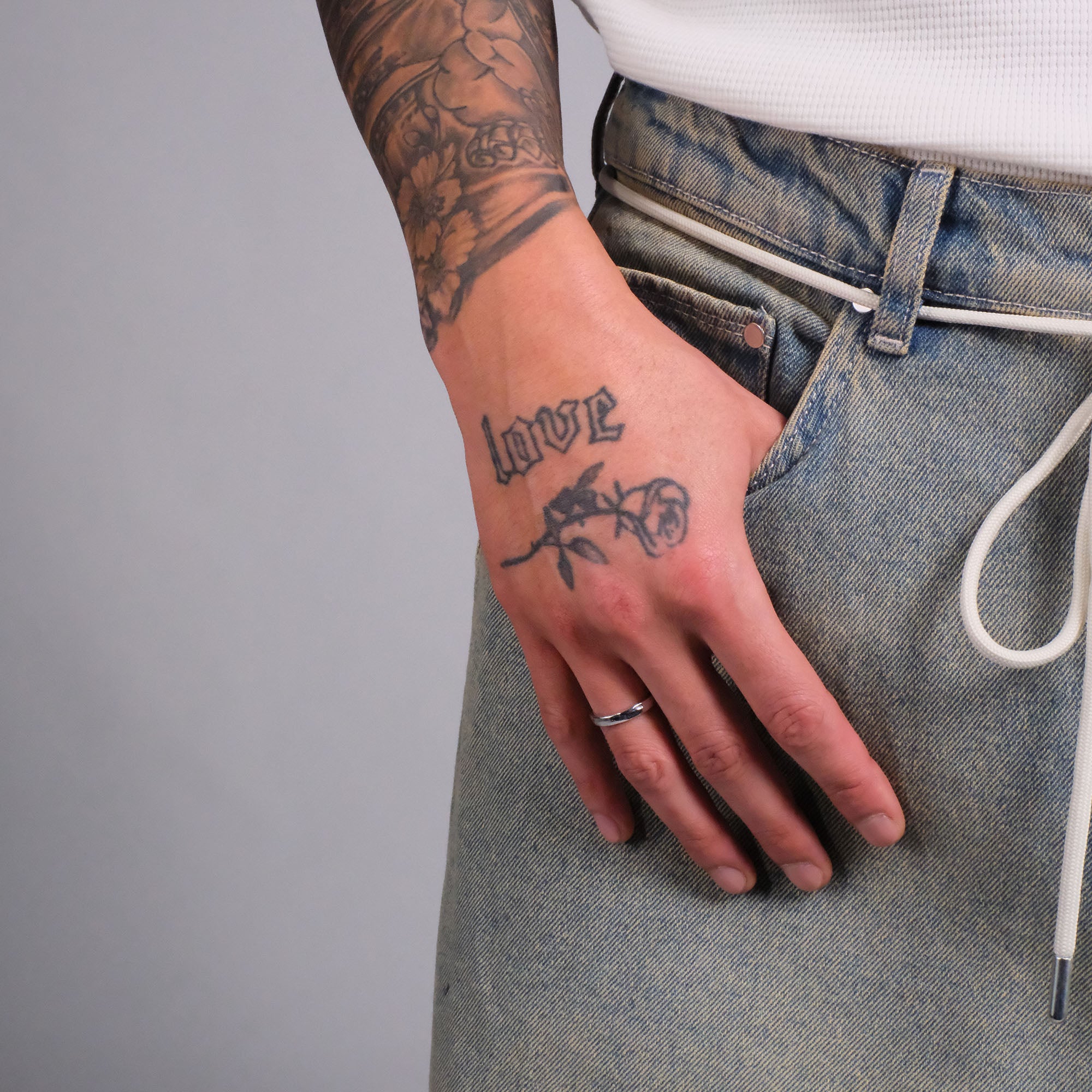 K12 - 925 SILVER ADJUSTABLE RING - 3MM