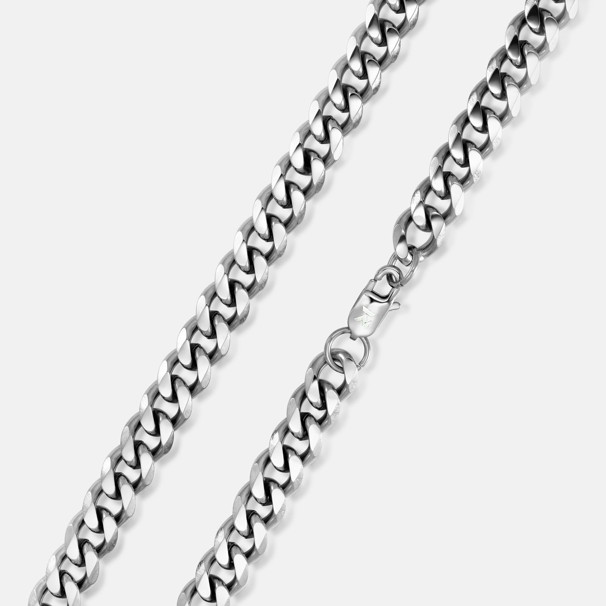 K12 - SILVER CUBAN CHAIN - 10.5MM