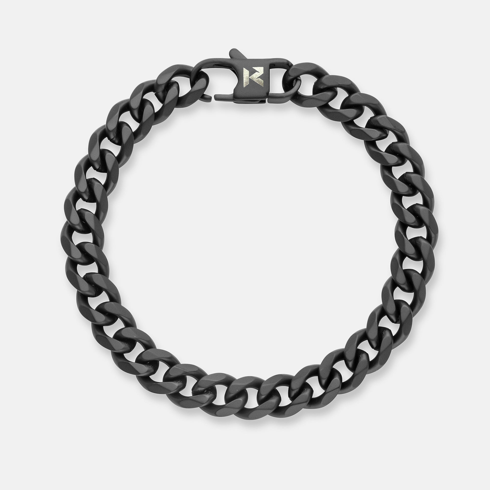 K12 - BLACK CUBAN BRACELET - 8MM