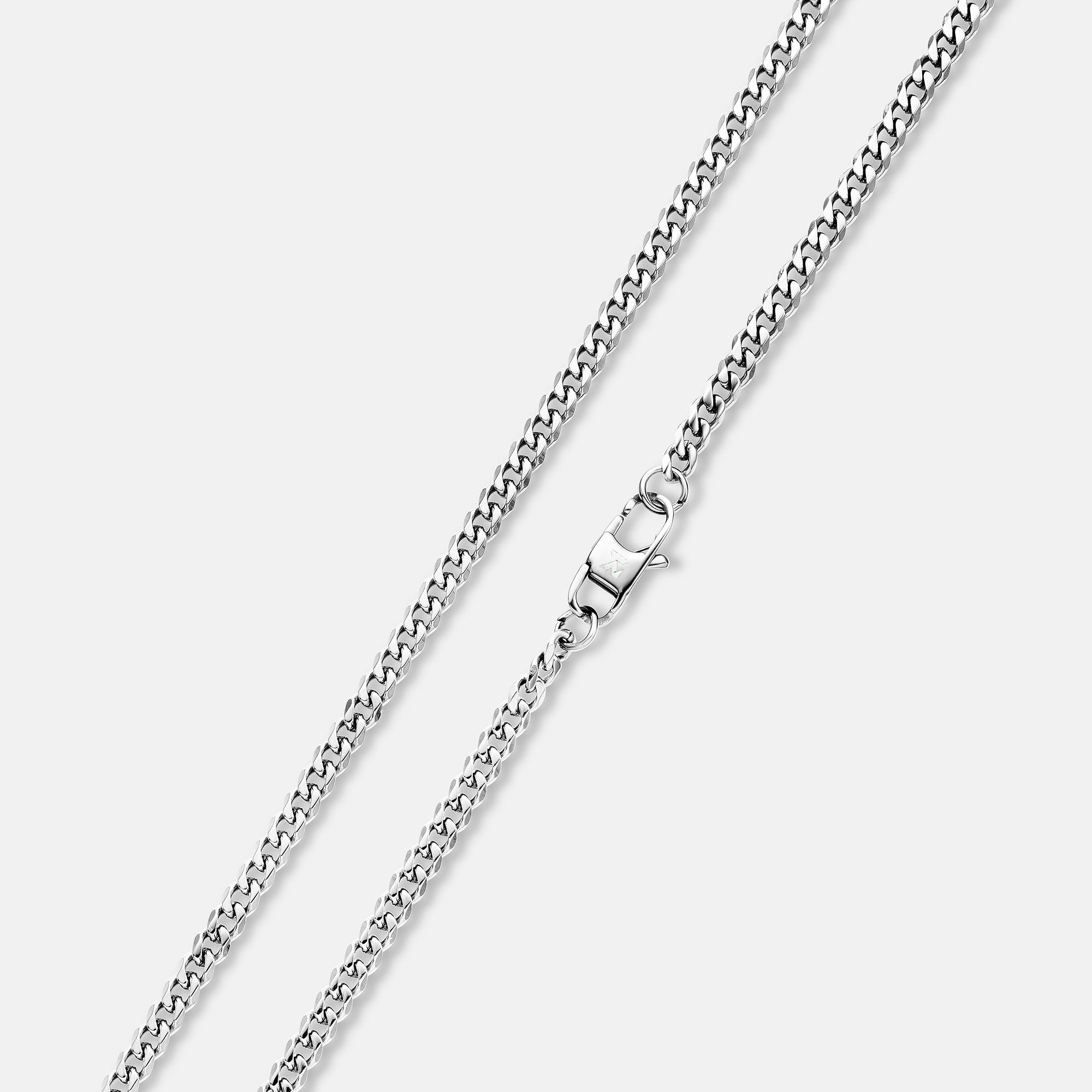 K12 - SILVER CUBAN CHAIN - 4MM