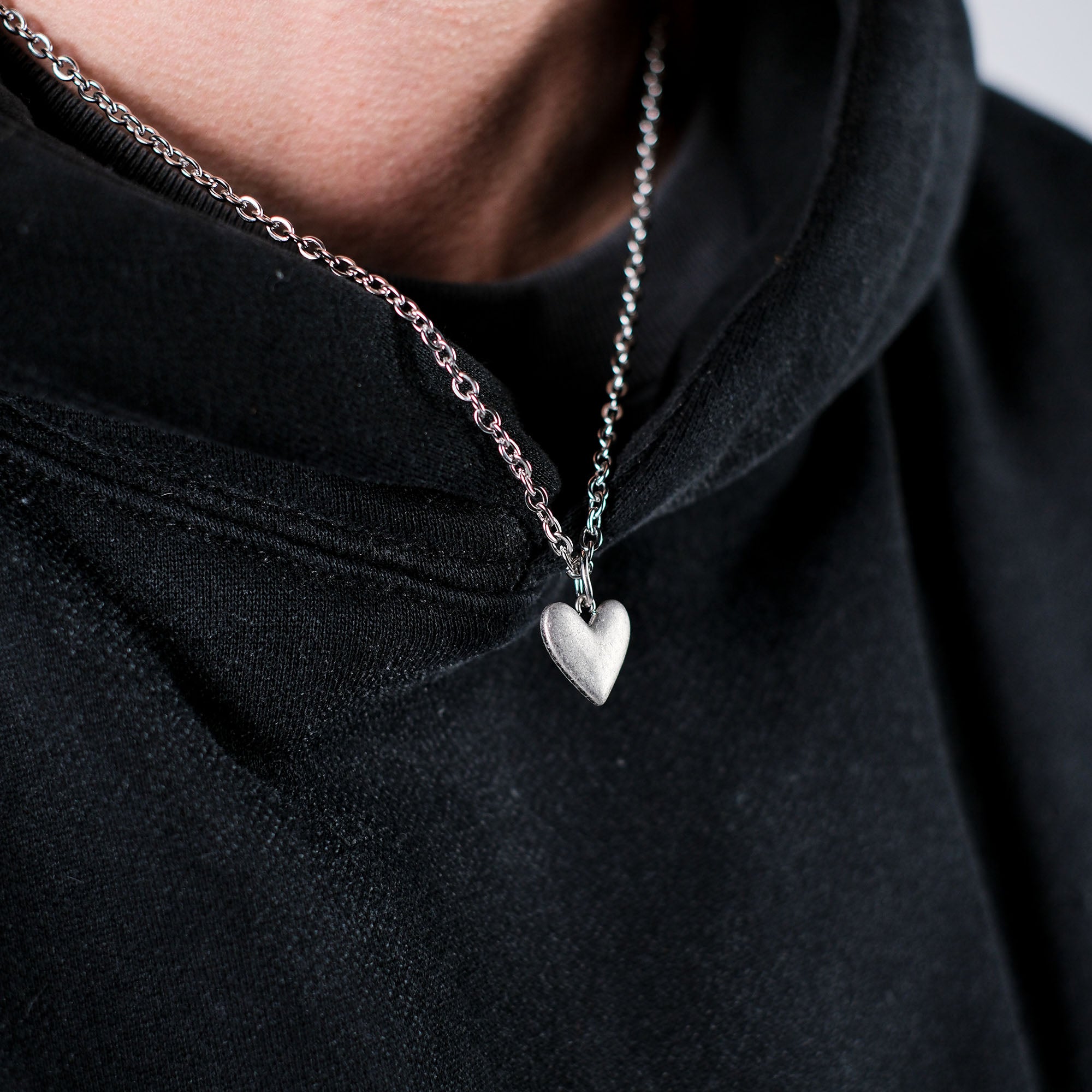 K12 - SILVER HEART - CHAIN