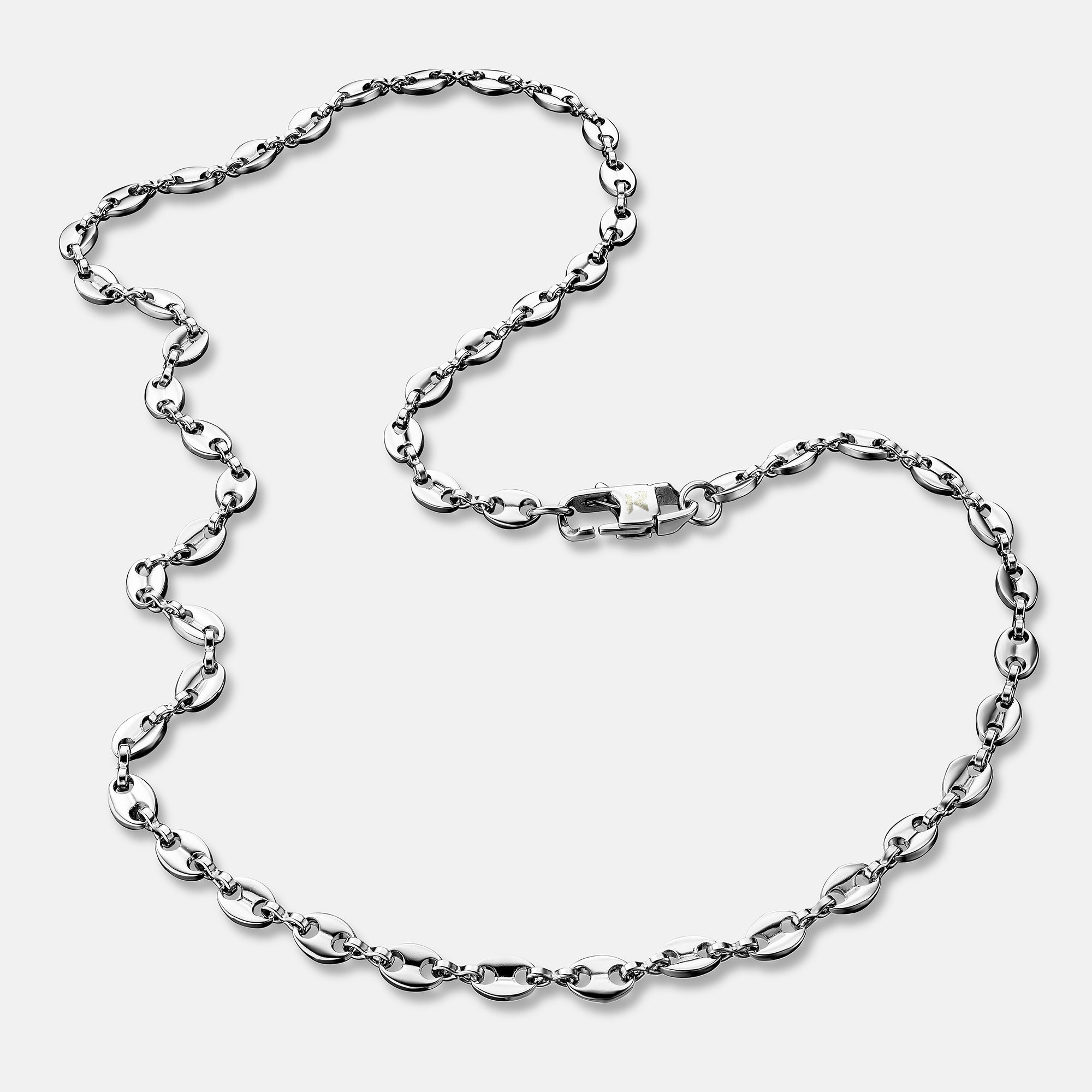 K12 - SILVER COFFEE BEAN CHAIN