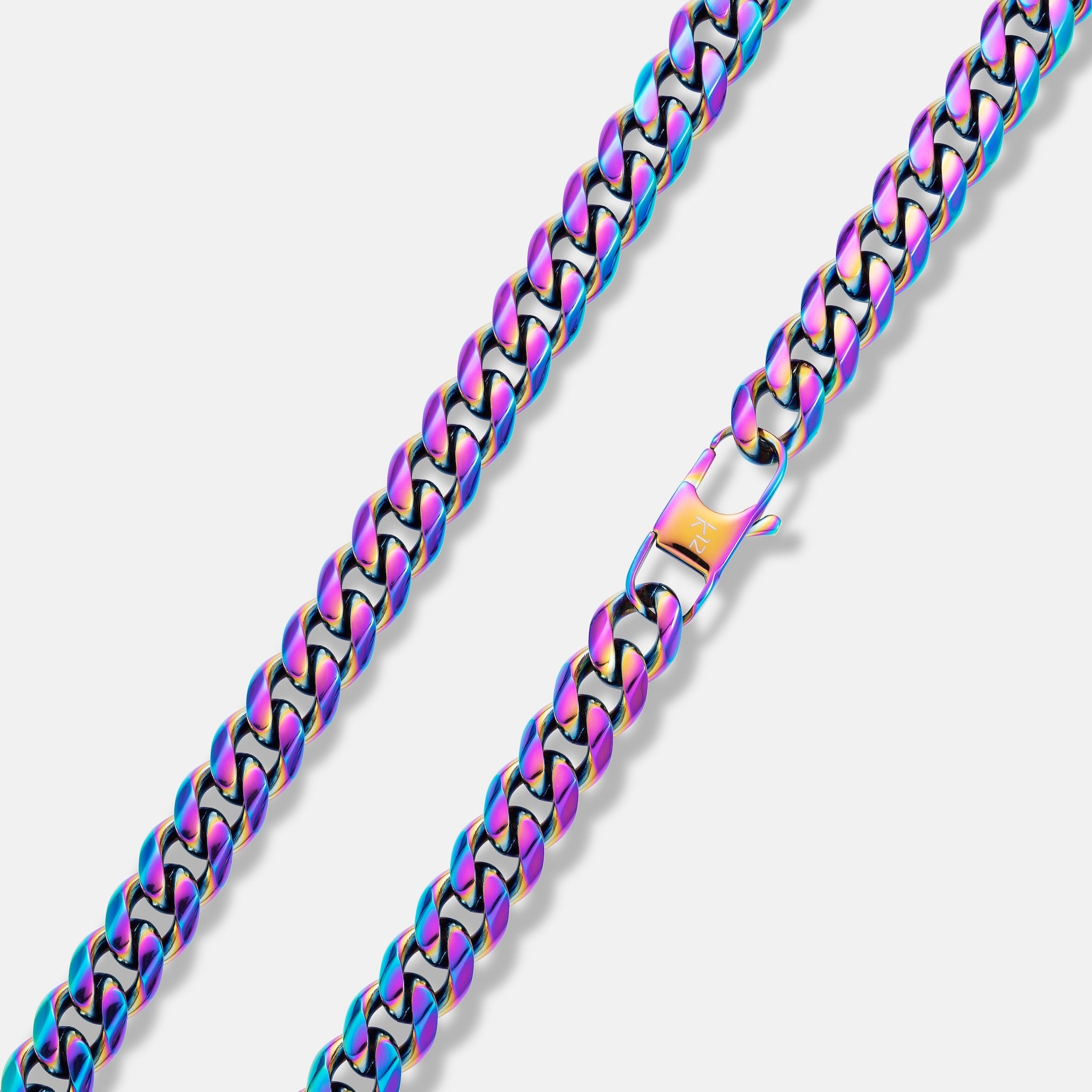 K12 - IRIDESCENT CUBAN CHAIN ​​- 10.5MM