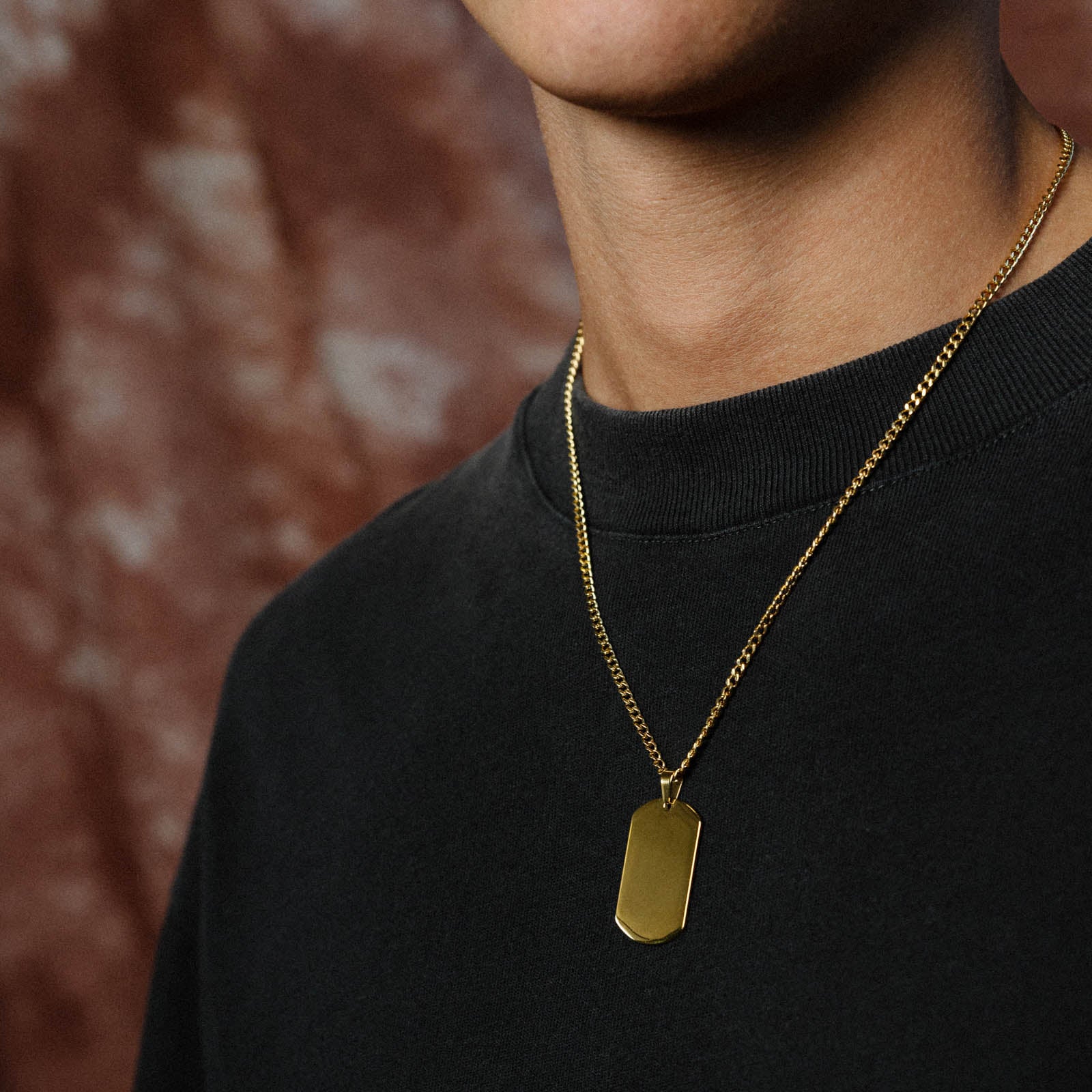 K12 - GOLD STEEL DOGTAG CHAIN